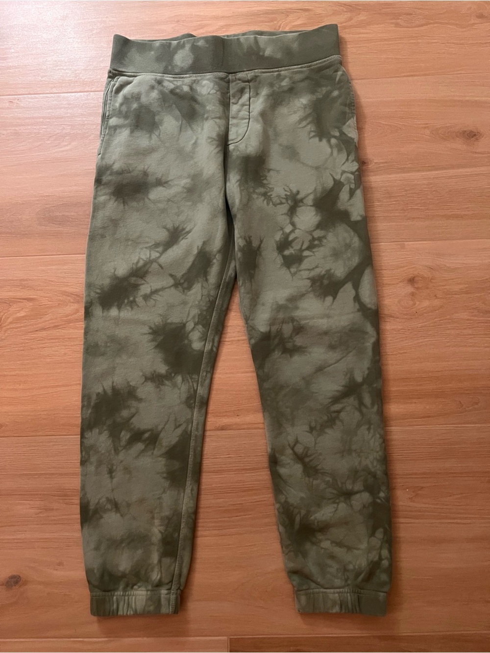 Rag & Bone City Tie-Dye Prospect Jogger Pants Olive Men’s Small Organic Cotton